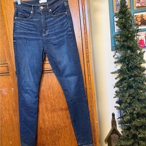 Loft Dark Blue High-Rise Women's Jeans